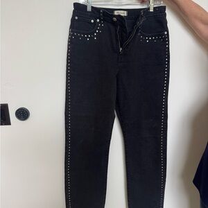 • Madewell Studded Black Jeans •